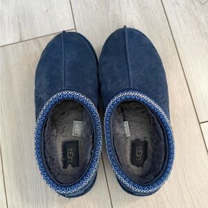 UGG Navy Suede Slippers